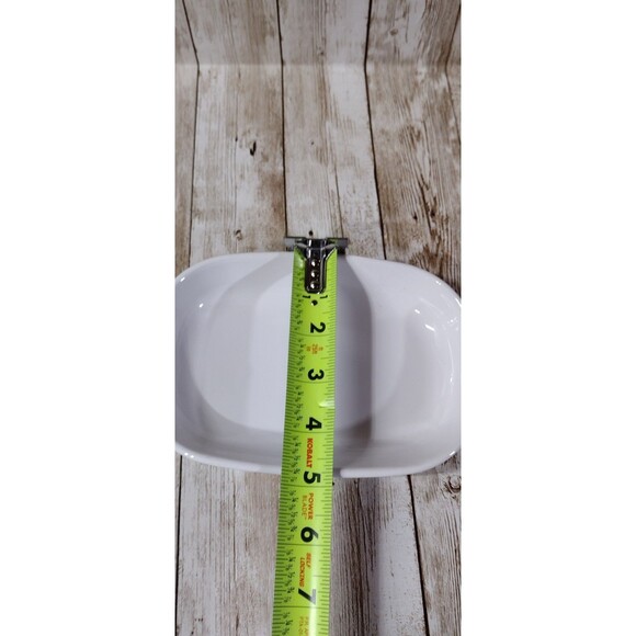 VTG Corningware Sidekick P-140-B Baking Dish Coupe White Oval Oven Microwave - Picture 4 of 7